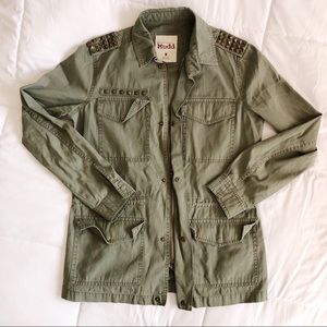 studded light army green jacket 💥